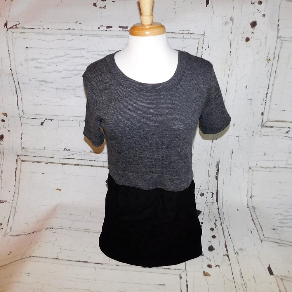 Charcoal High Low Tee